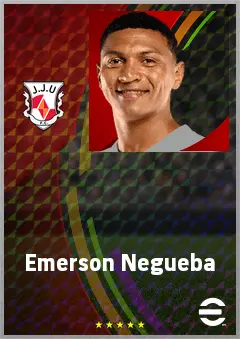 Emerson Negueba eFootball 2026 player card, 70 OVR LWF