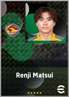 Matsui Renji eFootball 2026 player card, 67 OVR DMF