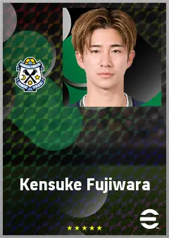 Fujiwara Kensuke eFootball 2026 player card, 63 OVR DMF