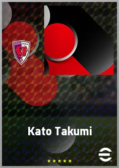 Kato Takumi eFootball 2026 player card, 66 OVR CF