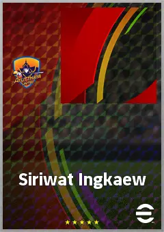 Siriwat Ingkaew eFootball 2026 player card, 63 OVR GK
