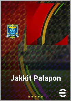 Jakkit Palapon eFootball 2026 player card, 64 OVR LWF