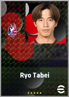 Tabei Ryo eFootball 2026 player card, 66 OVR DMF