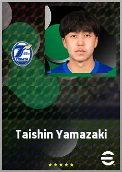 Yamazaki Taishin eFootball 2026 player card, 65 OVR LMF