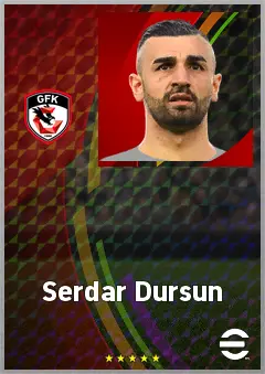 Serdar Dursun eFootball 2026 player card, 71 OVR CF