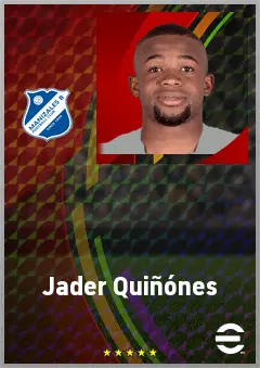 Jader Quiñónes eFootball 2026 player card, 68 OVR CMF