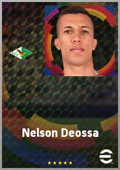 Nelson Deossa eFootball 2026 player card, 75 OVR CMF