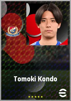 Kondo Tomoki eFootball 2026 player card, 70 OVR RMF