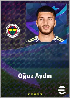 Oğuz Aydın eFootball 2026 player card, 72 OVR LWF