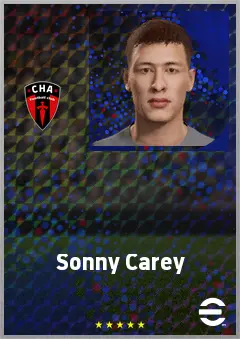 Sonny Carey eFootball 2026 player card, 69 OVR AMF