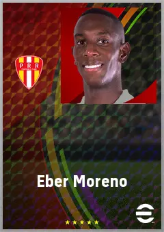 Eber Moreno eFootball 2026 player card, 68 OVR RB
