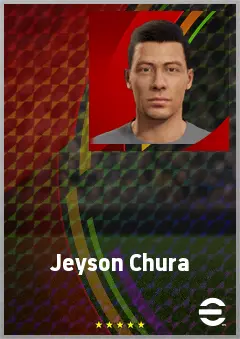 Jeyson Chura eFootball 2026 player card, 67 OVR LMF
