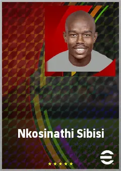 Nkosinathi Sibisi eFootball 2026 player card, 68 OVR CB