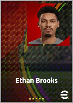 Ethan Brooks eFootball 2026 player card, 65 OVR DMF