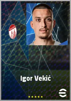 Igor Vekić eFootball 2026 player card, 69 OVR GK