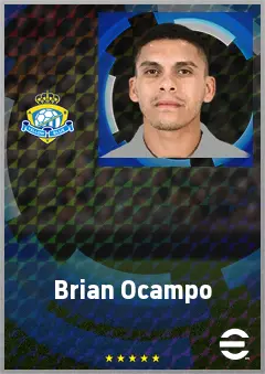 Brian Ocampo eFootball 2026 player card, 70 OVR LWF
