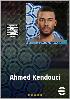Ahmed Kendouci eFootball 2026 player card, 67 OVR CMF