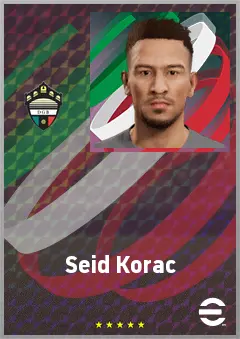 Seid Korac eFootball 2026 player card, 67 OVR CB