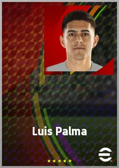 Luis Palma eFootball 2026 player card, 72 OVR LWF
