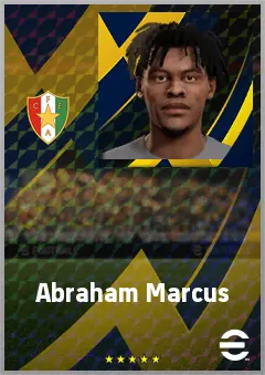 Abraham Marcus eFootball 2026 player card, 71 OVR LWF
