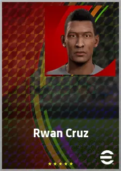 Rwan Cruz eFootball 2026 player card, 69 OVR CF