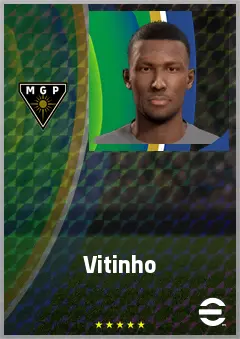 Vitinho eFootball 2026 player card, 65 OVR DMF