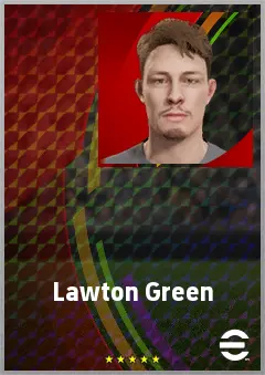 Lawton Green eFootball 2026 player card, 61 OVR GK