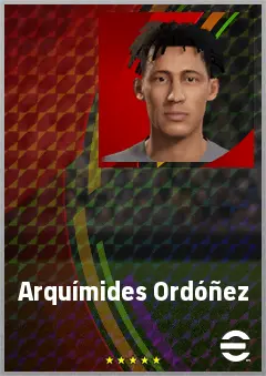 Arquímides Ordóñez eFootball 2026 player card, 66 OVR CF