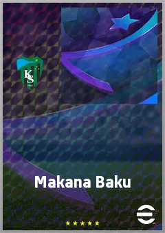 Makana Baku eFootball 2026 player card, 70 OVR LWF
