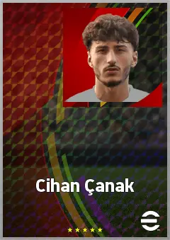 Cihan Çanak eFootball 2026 player card, 68 OVR AMF