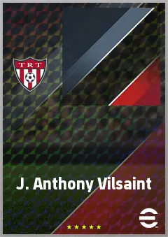 J. Anthony Vilsaint eFootball 2026 player card, 65 OVR CF