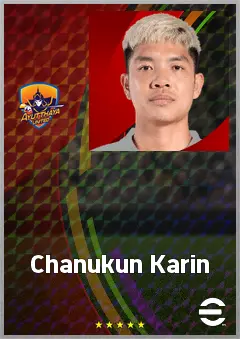 Chanukun Karin eFootball 2026 player card, 65 OVR CMF