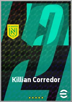 Killian Corredor eFootball 2026 player card, 71 OVR CF
