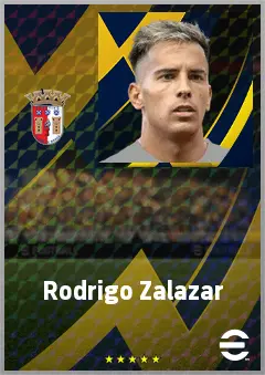 Rodrigo Zalazar eFootball 2026 player card, 76 OVR AMF