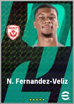 N. Fernandez-Veliz eFootball 2026 player card, 65 OVR CB