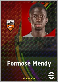 Formose Mendy eFootball 2026 player card, 70 OVR CB