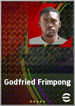 Godfried Frimpong eFootball 2026 player card, 70 OVR LB
