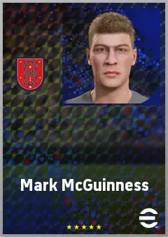Mark McGuinness eFootball 2026 player card, 72 OVR CB