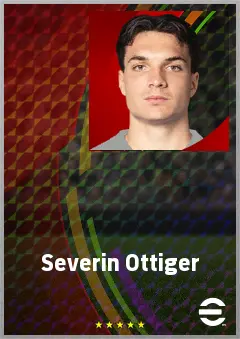 Severin Ottiger eFootball 2026 player card, 69 OVR RB