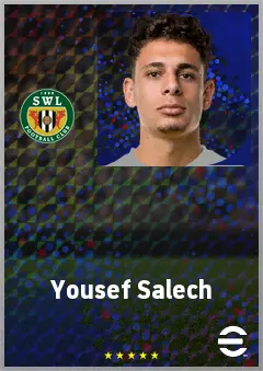 Yousef Salech eFootball 2026 player card, 70 OVR CF