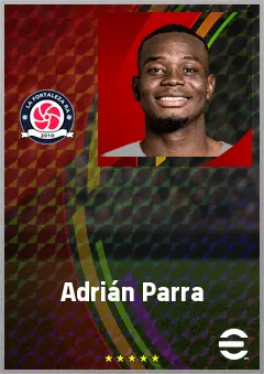 Adrián Parra eFootball 2026 player card, 70 OVR CF