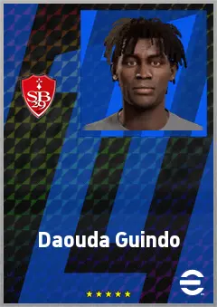 Daouda Guindo eFootball 2026 player card, 70 OVR LB