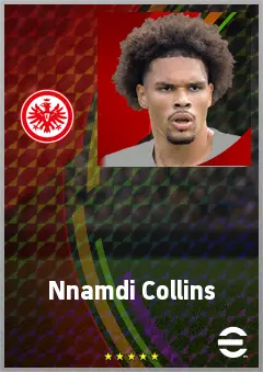Nnamdi Collins eFootball 2026 player card, 74 OVR CB