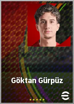 Göktan Gürpüz eFootball 2026 player card, 69 OVR AMF
