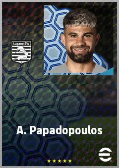 A. Papadopoulos eFootball 2026 player card, 71 OVR CB