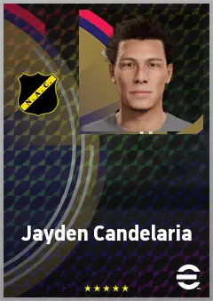 Jayden Candelaria eFootball 2026 player card, 64 OVR LB