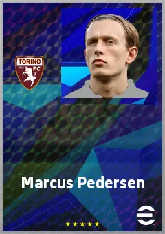 Marcus Pedersen eFootball 2026 player card, 74 OVR RB