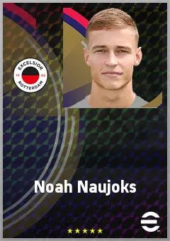 Noah Naujoks eFootball 2026 player card, 67 OVR AMF