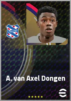 A. van Axel Dongen eFootball 2026 player card, 69 OVR LWF