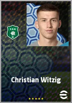 Christian Witzig eFootball 2026 player card, 69 OVR LMF